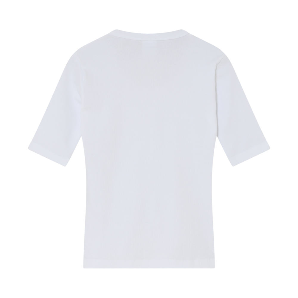 Classic Rib Fine t-shirt - 110601 Bright White
